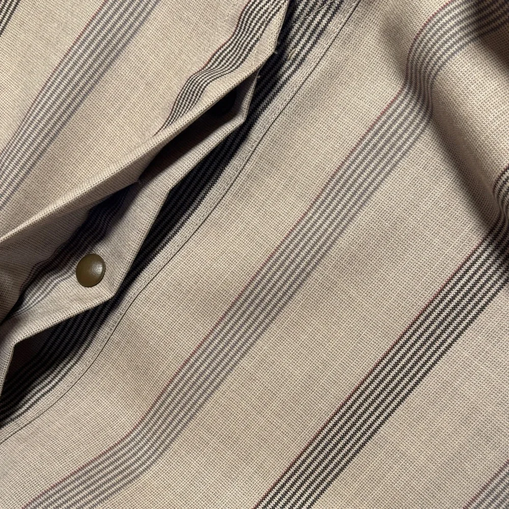 VINTAGE KRIZIA 90's Bergdorf Goodman Striped Neutral Midi Tunic Dress RARE M? - Picture 9 of 13